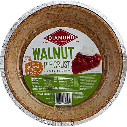 Diamond Pie Crust Walnut 9 Inch - 6 Oz - Image 2