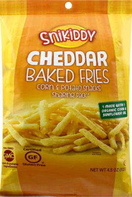 Snikiddy Baked Fries Cheddar Sharing Pack - 4.5 Oz - Image 2