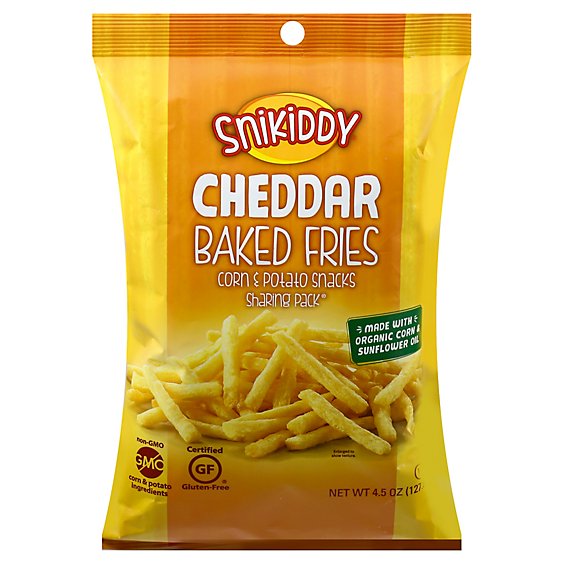 Snikiddy Baked Fries Cheddar Sharing Pack - 4.5 Oz