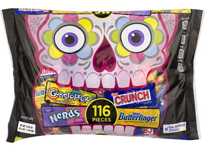 Butterfinger Crunch Gobstopper Nerds Halloween Assorted Candy Bags 116 Count - 45.4 Oz - Image 1