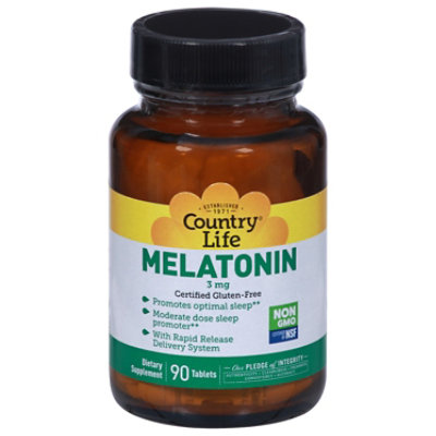 Country Life  Melatonin 3mg - 90 Count - Image 3