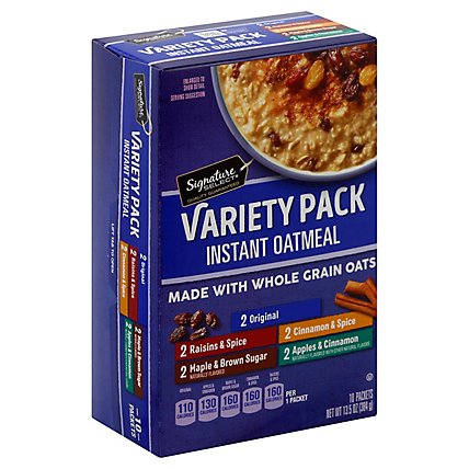 Signature SELECT Oatmeal Instant Variety Pack 10 Count - 13.5 Oz - Image 1