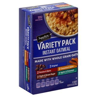 Signature SELECT Oatmeal Instant Variety Pack 10 Count - 13.5 Oz - Image 1