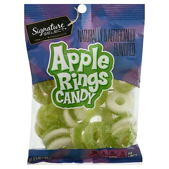 Signature SELECT Candy Apple Rings - 6.5 Oz