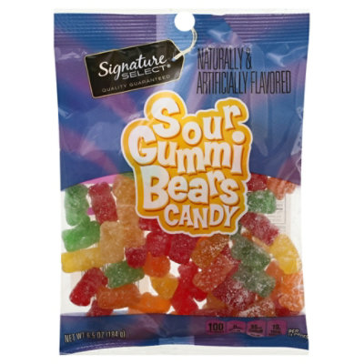 Signature SELECT Candy Sour Gummi Bears - 6.5 Oz