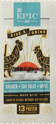 EPIC Bar Rise & Grind Chicken + Egg Yolks + Apple - 1.5 Oz - Image 2