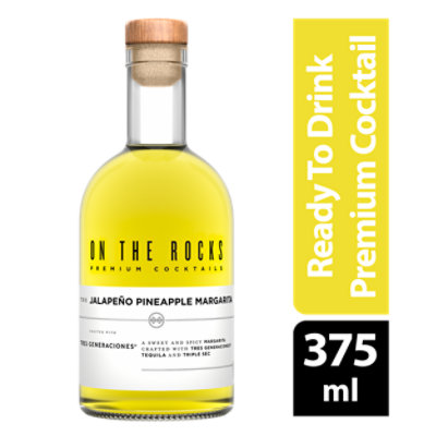 On The Rocks Tres Generaciones Jalapeno Pineapple Margarita Ready to Drink Cocktail - 375 Ml - Image 1