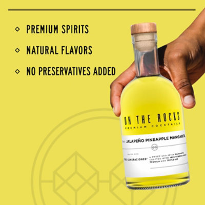 On The Rocks Tres Generaciones Jalapeno Pineapple Margarita Ready to Drink Cocktail - 375 Ml - Image 2