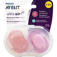 Avent Ultra Air Pacifier 0 To 6 Months - 2 Count - Image 1