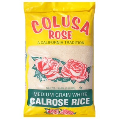 Colusa Rose Medm Grain White Rice - 15 Lb