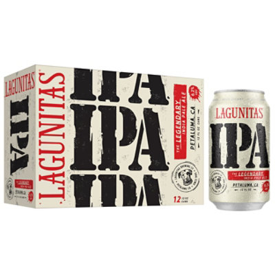 Lagunitas IPA Cans - 12-12 Fl. Oz. - Image 1