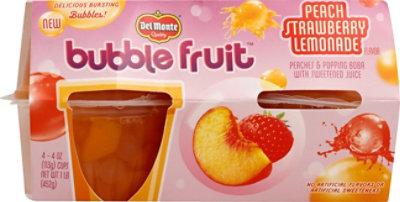 Del Monte Bubble Fruit Peach Strawberry Lemonade - 4-4 Oz - Image 2