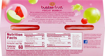 Del Monte Bubble Fruit Sour Apple Watermelon - 4-4 Oz - Image 3