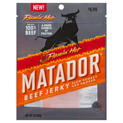 Matador Beef Jerky Flamin Hot - 3 Oz