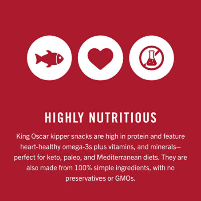 King Oscar Wild Caught Kipper Snacks - 3.54 Oz - Image 5