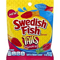 Swedish Fish Candy Soft & Chewy Tails 2 Flavors In 1 - 5 Oz - Image 1