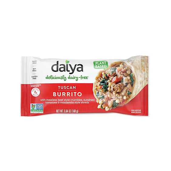 Daiya Dairy Free Gluten Free Tuscan Vegan Burrito - 5.64 Oz
