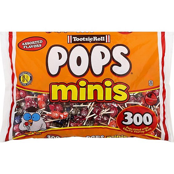 Tootsie Roll Pops Minis 300 Count - 54 Oz