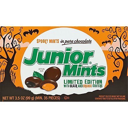 Junior Mints Creamy Mints in Pure Chocolate Spooky - 3.5 Oz - Image 2