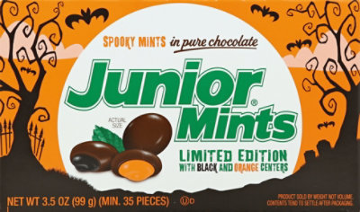 Junior Mints Creamy Mints in Pure Chocolate Spooky - 3.5 Oz - Image 2