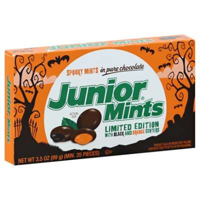 Junior Mints Creamy Mints in Pure Chocolate Spooky - 3.5 Oz - Image 1