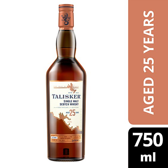 Talisker 25 Year Old Single Malt Scotch Whisky - 750 Ml