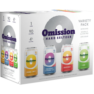 Omission Hard Seltzer Variety Pack Cans - 12-12 Fl. Oz.