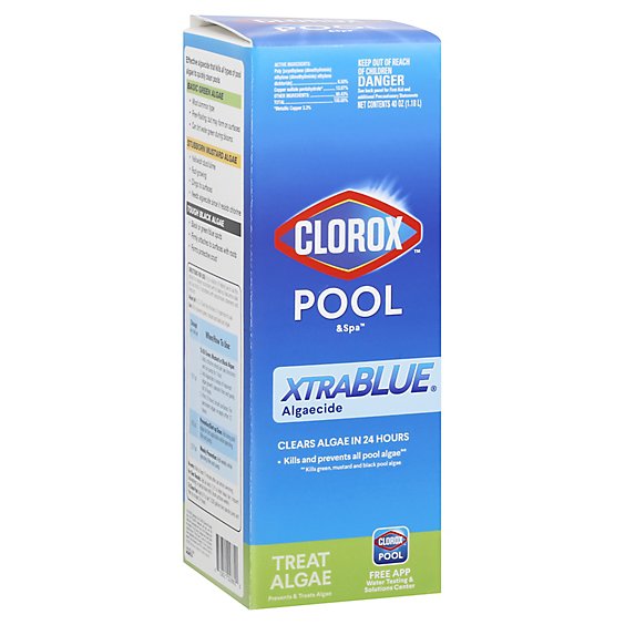 Clorox Pool & Spa Algaecide Xtra Blue Box - 40 Fl. Oz.