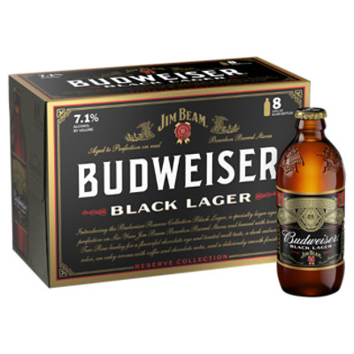 Budweiser Black Lager In Bottles - 8-12 Fl. Oz.