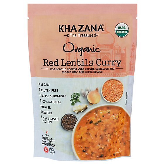 Khazana Entree Red Lentil Curry - 10 Oz
