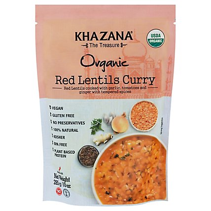 Khazana Entree Red Lentil Curry - 10 Oz - Image 1