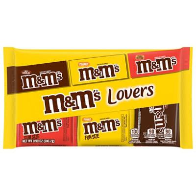 M&M'S Milk Chocolate Peanut And Peanut Butter Fun Size Assortment Halloween Candy -  9.9 Oz - Image 3