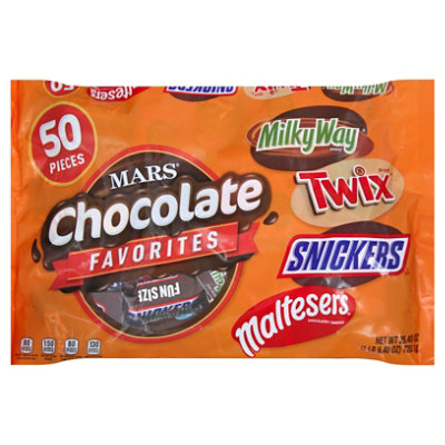 Mars Candy Assorted 50 Count - 25.4 Oz