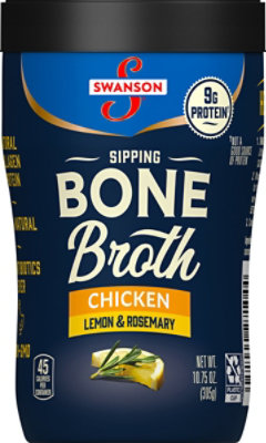 Swanson Bone Broth Sipping Chicken With Lemon & Rosemary - 10.5 Oz - Image 2