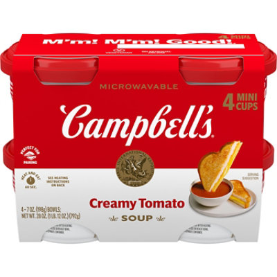 Campbell's Creamy Tomato Soup 4 Count - 7 Oz - Image 1