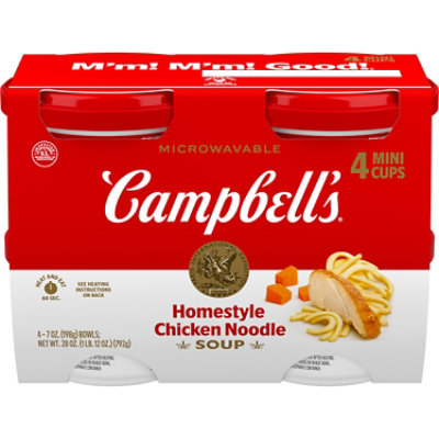 Campbell's Homestyle Chicken Noodle Soup - 4 Ct - 7 Oz - Image 1