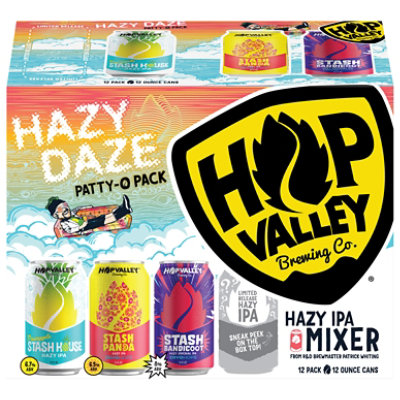 Hop Valley Hazy Daze Ipa Variety Pack Craft Beer 8.0% ABV Cans - 12-12 Fl. Oz. - Image 3