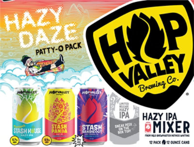 Hop Valley Hazy Daze Ipa Variety Pack Craft Beer 8.0% ABV Cans - 12-12 Fl. Oz. - Image 5