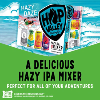 Hop Valley Hazy Daze Ipa Variety Pack Craft Beer 8.0% ABV Cans - 12-12 Fl. Oz. - Image 3
