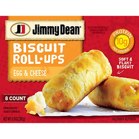 Jimmy Dean Egg and Cheese Biscuit Roll-Ups - 8 - 12.8 Oz.