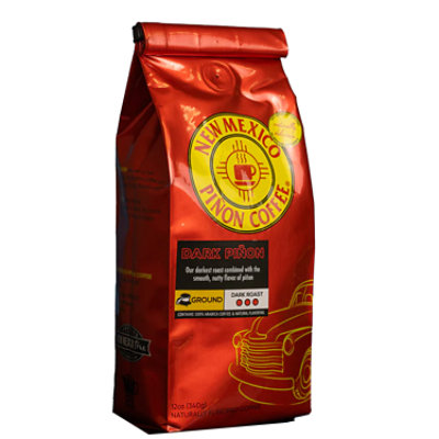 Nm Pinon Coffee Dark Ground All Natural - 12 Oz - Image 1