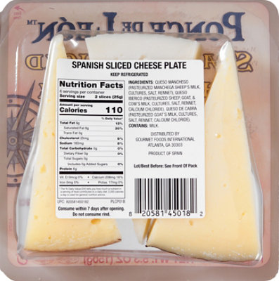 Ponce De Leon Spanish Sliced Cheese Plate - 5.3 Oz - Image 6