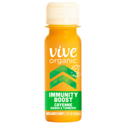 Vive Organic Immunity Boost Shot Cayenne Ginger and Turmeric Wellness Shot - 2 Fl. Oz.