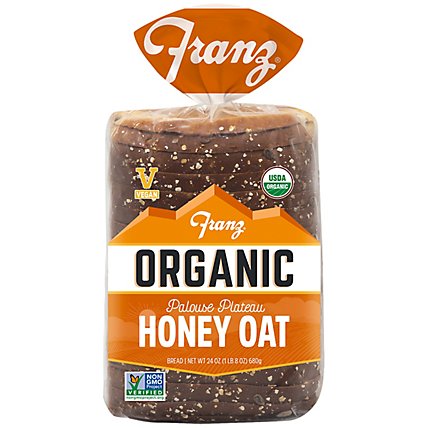 Franz Organic Sandwich Bread Palouse Plateau Honey Oat - 24 Oz - Image 2