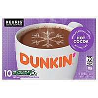 Dunkin Donuts Hot Cocoa K Cup Pods Milk Chocolate - 10-0.51 Oz - Image 1