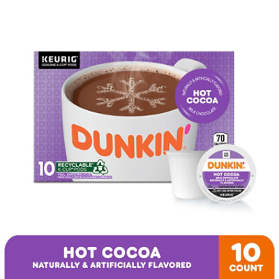 Dunkin Donuts Hot Cocoa K Cup Pods Milk Chocolate - 10-0.51 Oz - Image 2