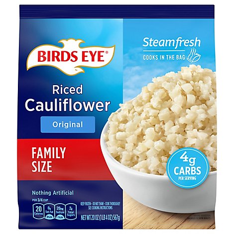 Birds Eye Veggie Made Riced Cauliflower Original Family Size - 20 Oz