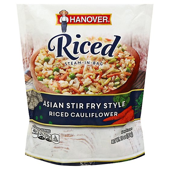 Hanover Riced Steam In Bag Riced Cauliflower Asian Stir Fry Style - 10 Oz