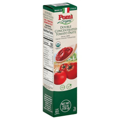 Pomi Tomato Paste Org Dbl Tube - 4.6 Oz