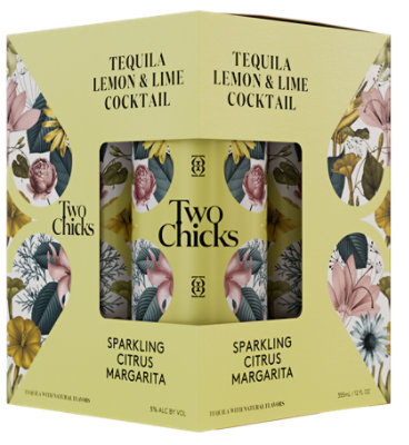 Two Chicks Margarita Sparkling Tequila & Citrus Rtd - 355 Ml